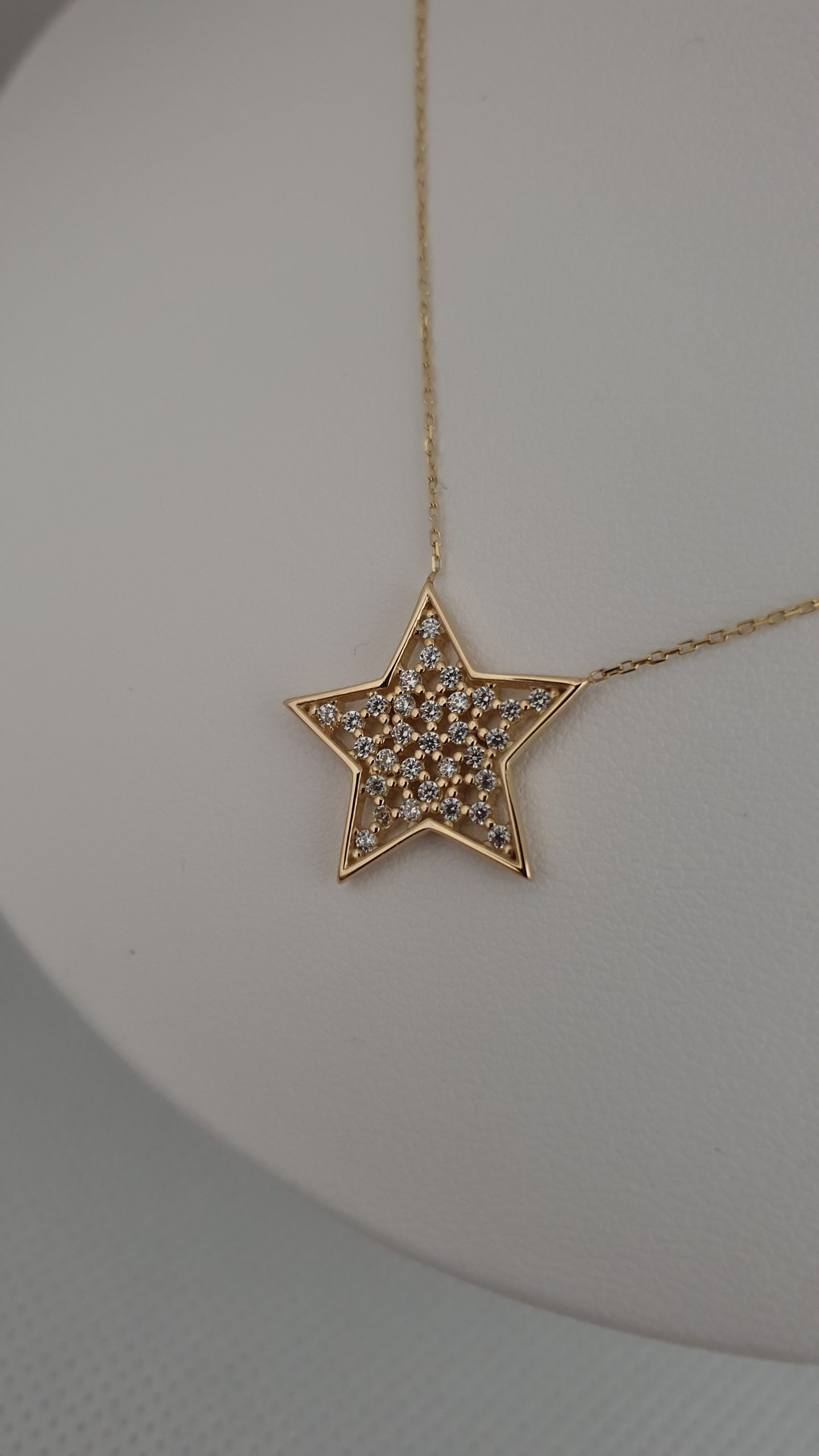 "Golden Stars" 14 karátos arany nyaklánc - Image 2