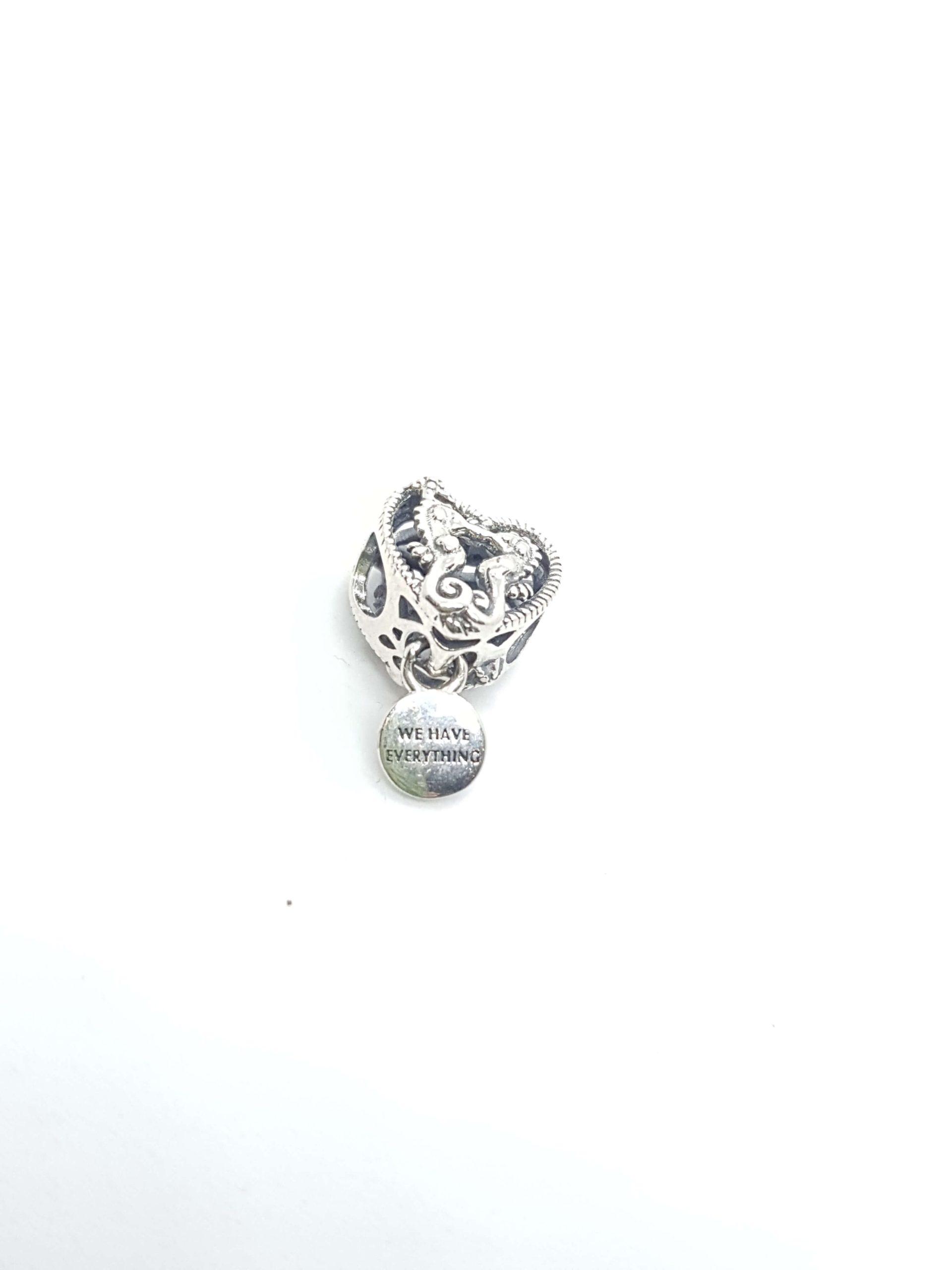 "Seahorse" ezüst charm - Image 2