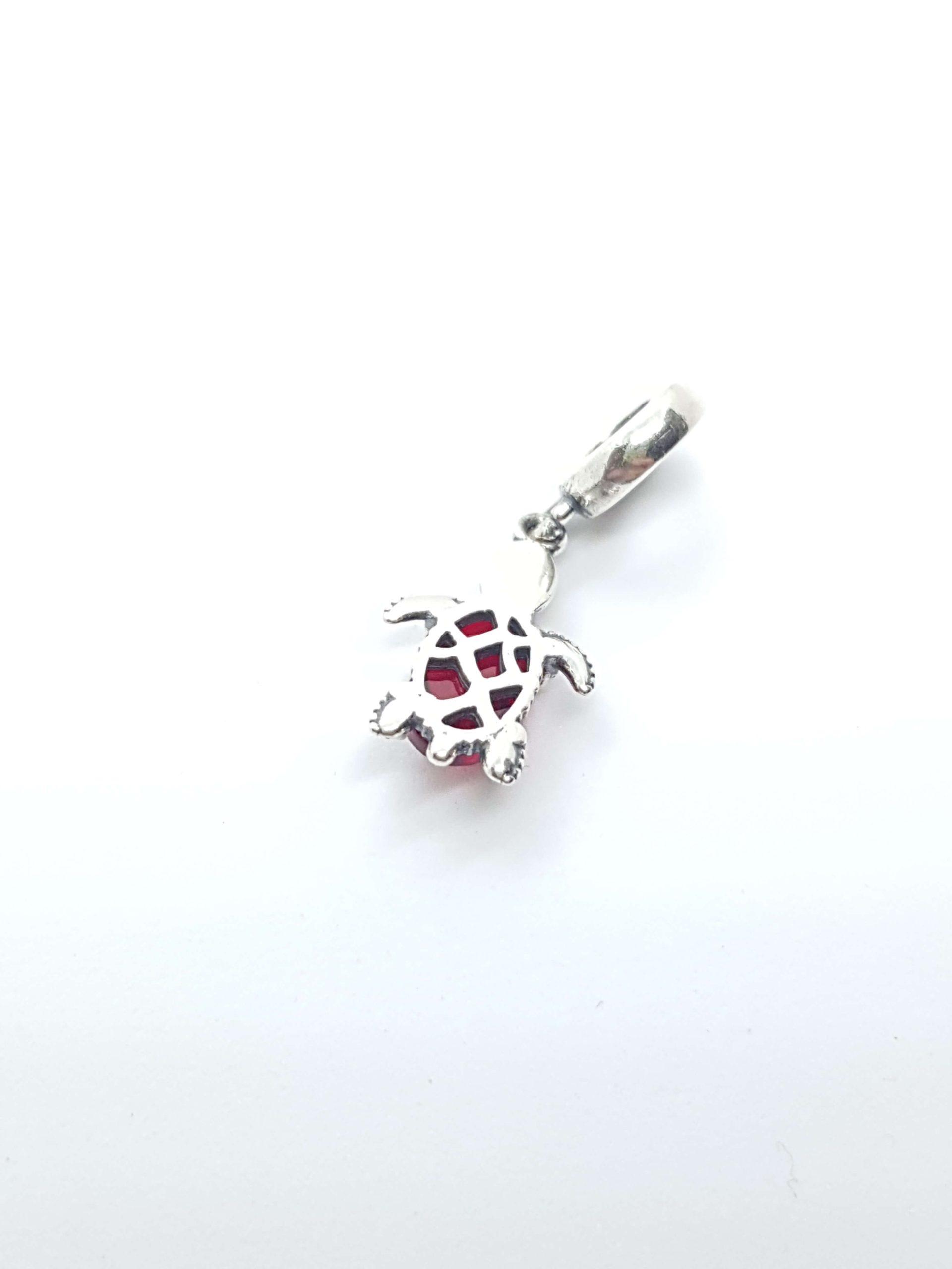 "Turtle caribbean" ezüst charm - Image 6