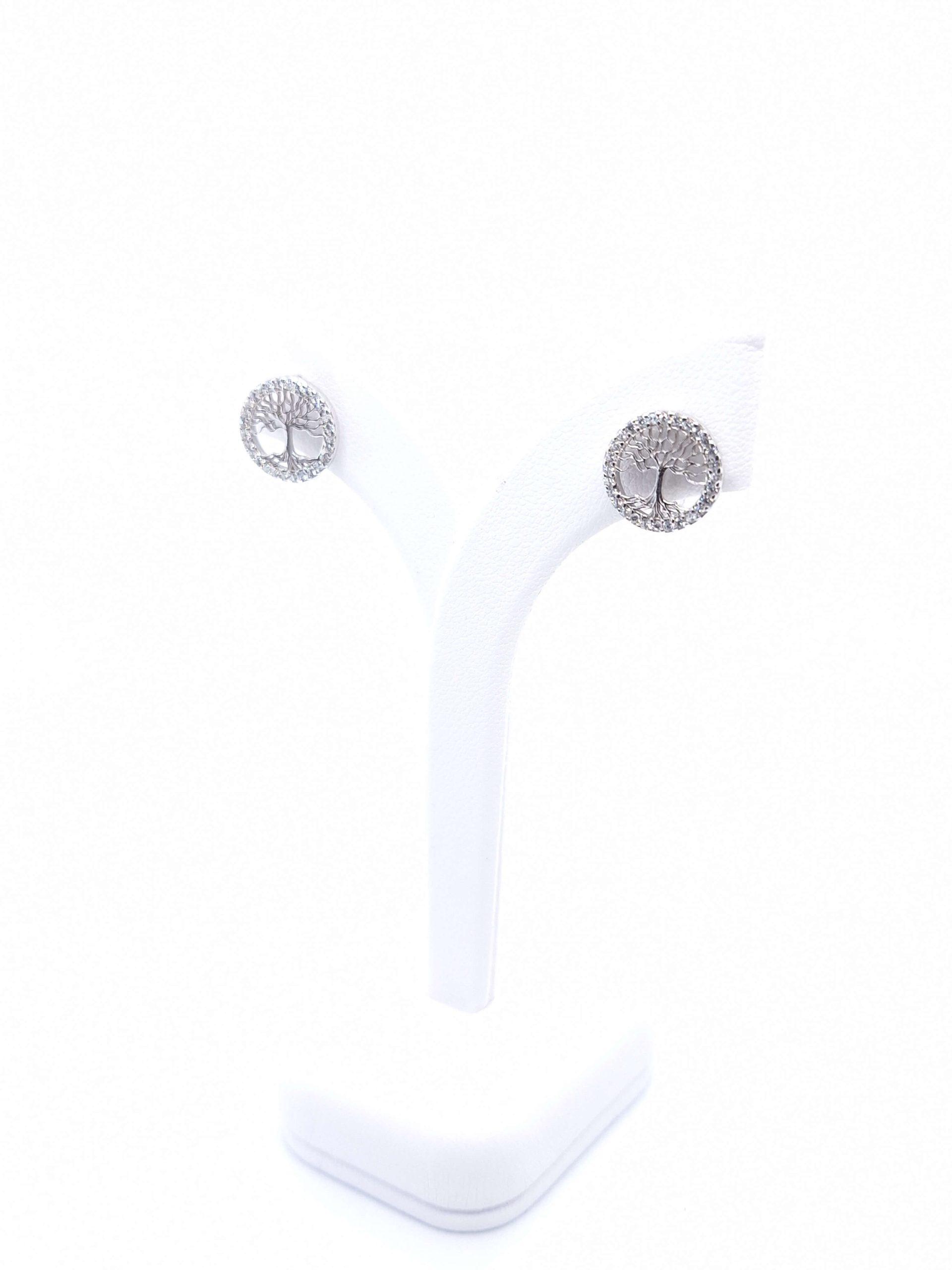 "Life tree" ezüst fülbevaló