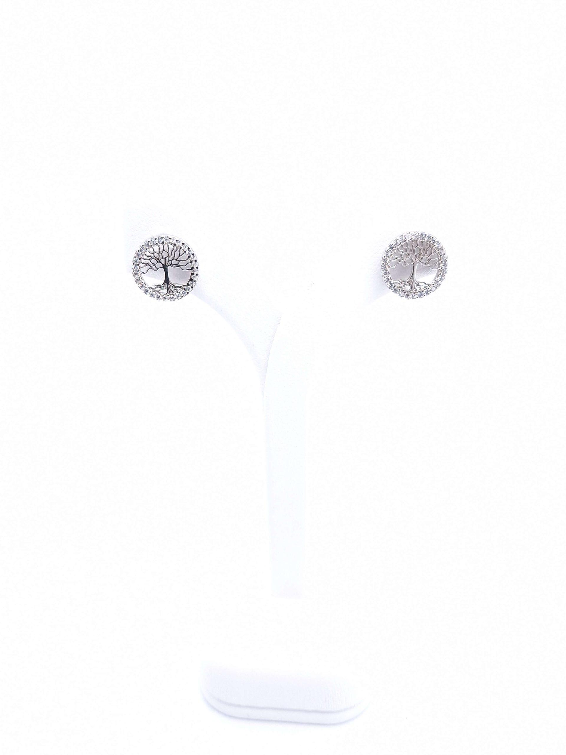 "Life tree" ezüst fülbevaló - Image 3