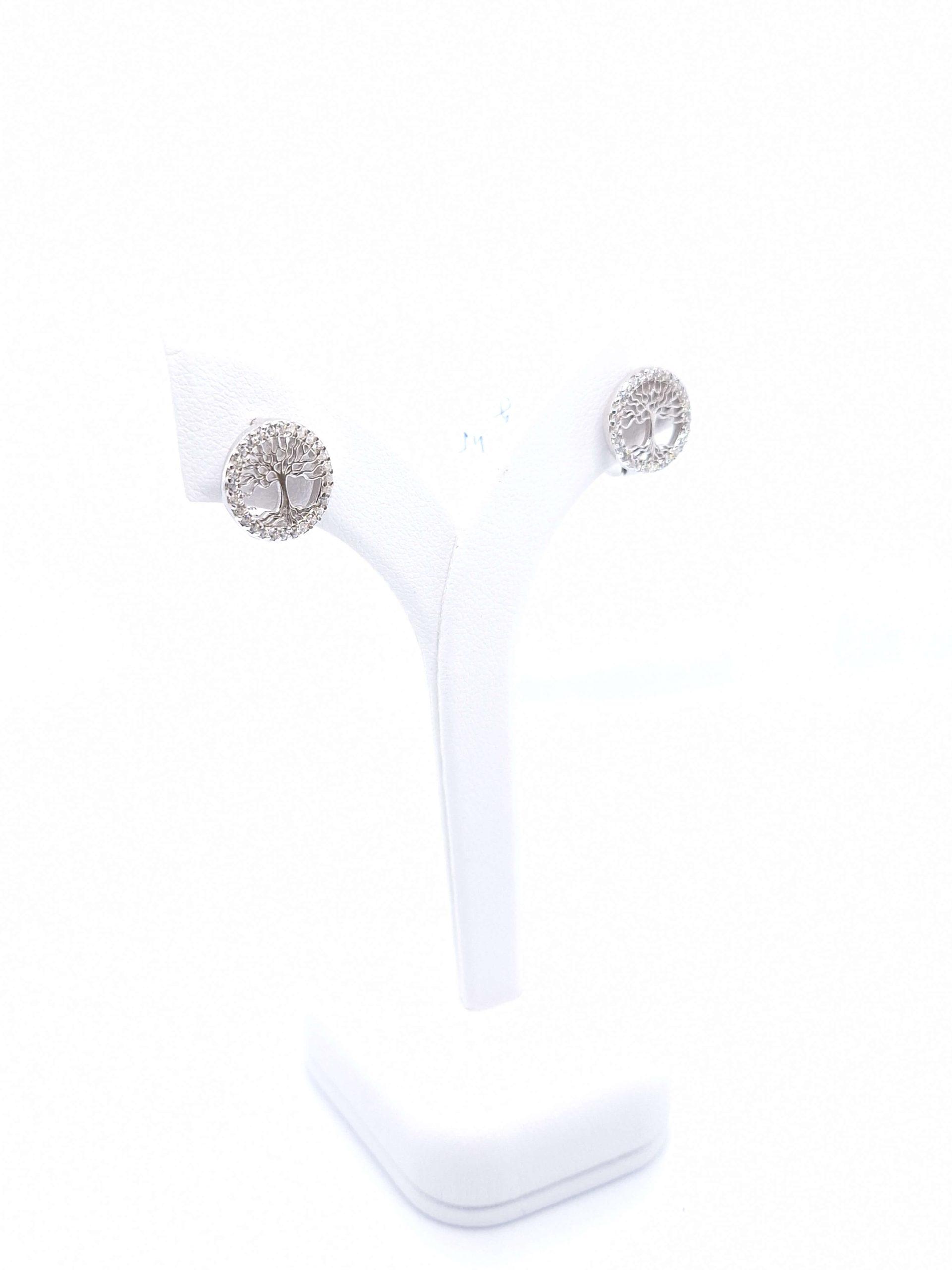 "Life tree" ezüst fülbevaló - Image 2