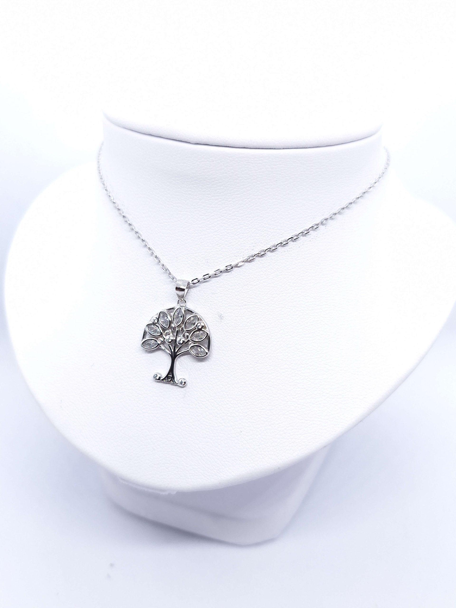 "Lifetree" ezüst medál, lánccal