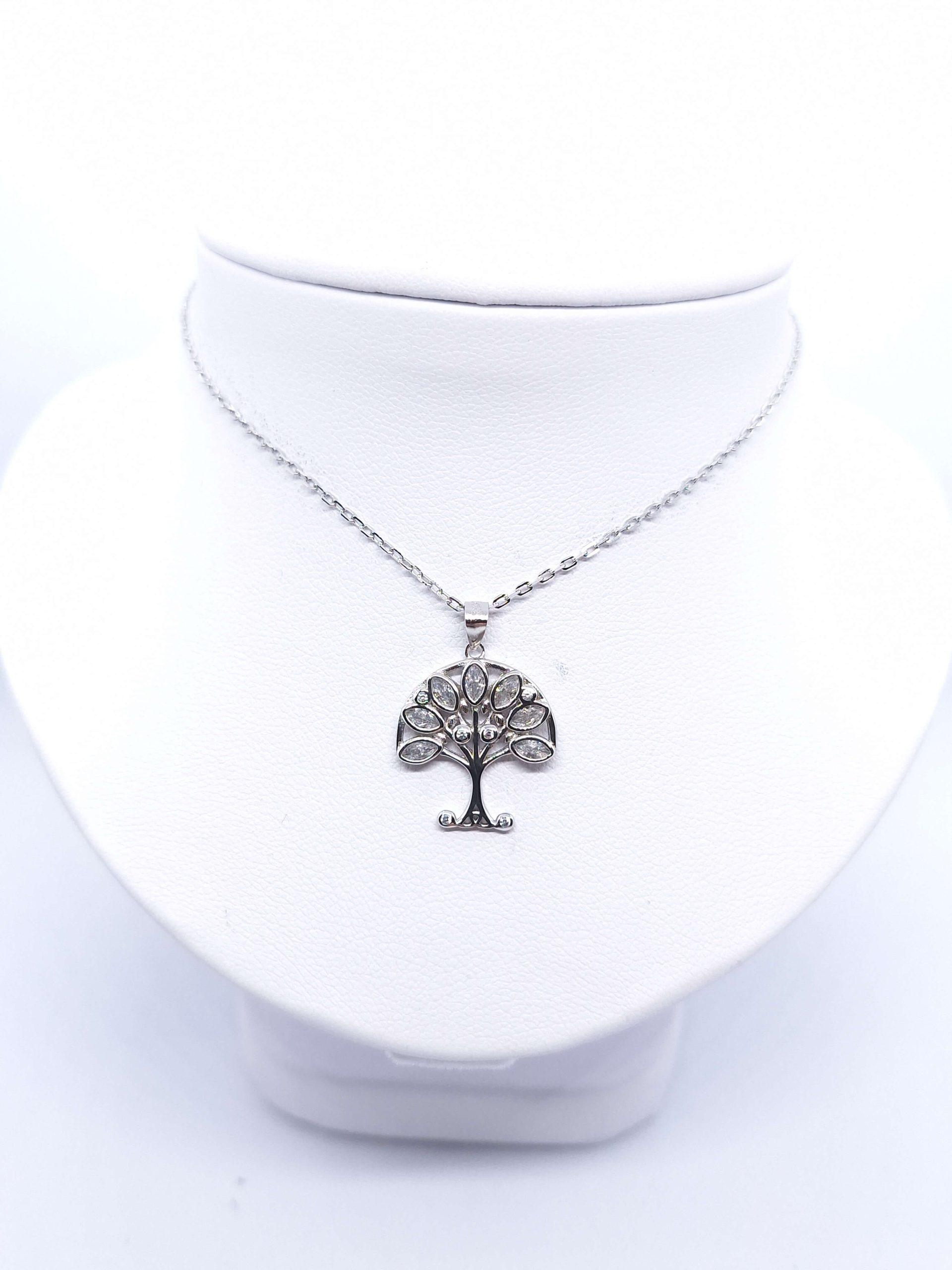 "Lifetree" ezüst medál, lánccal - Image 2