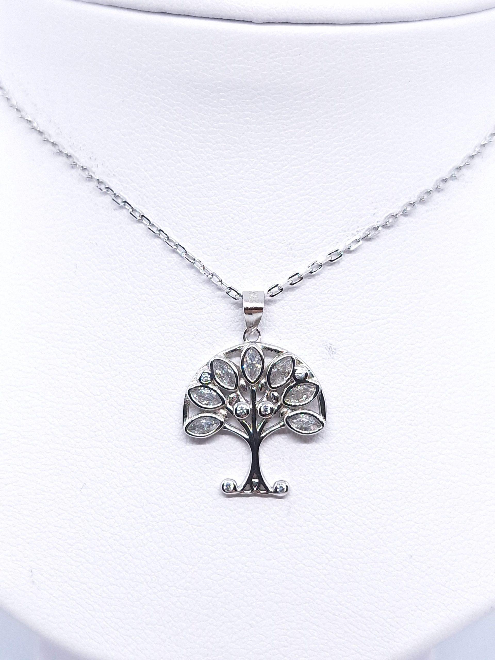 "Lifetree" ezüst medál, lánccal - Image 3