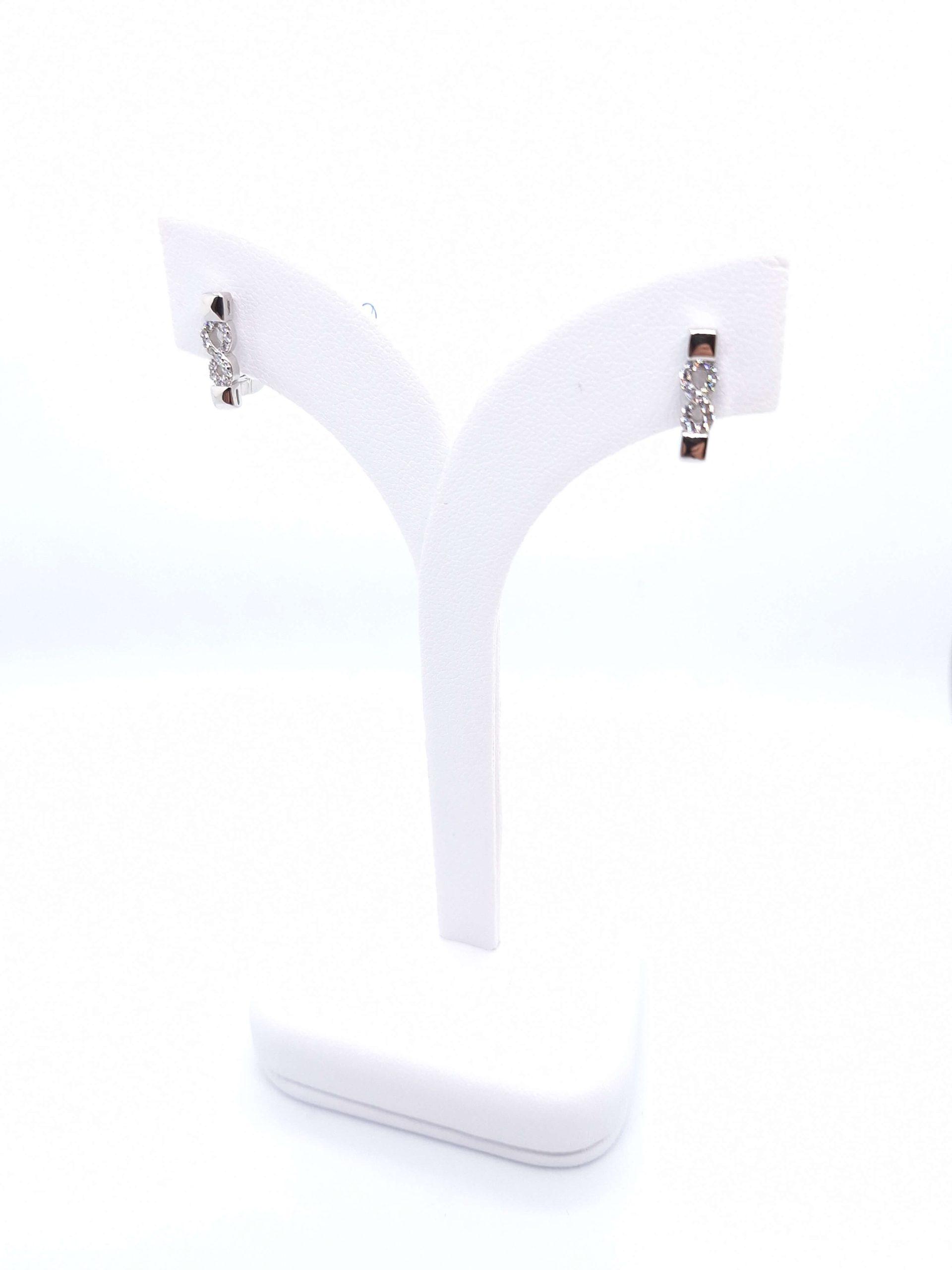 "Sparkling forever" ezüst fülbevaló