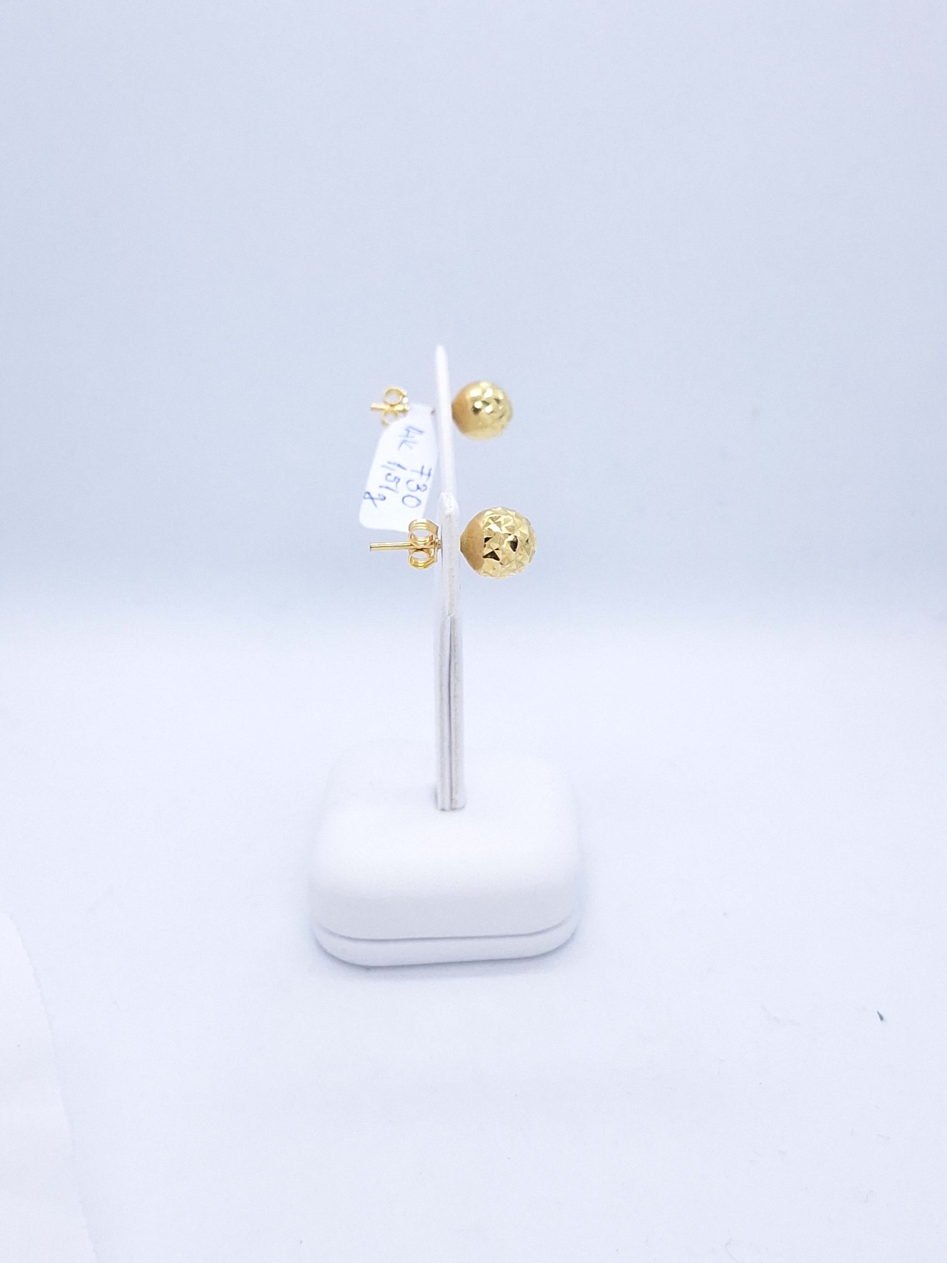 "Sparkling sphere" 14 karátos fülbevaló - Image 4