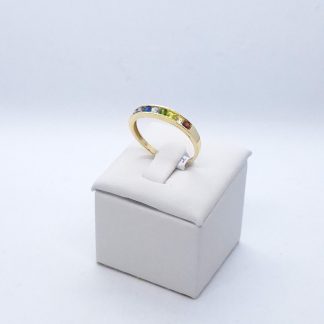 "Fancy row" 14 karátos arany gyűrű