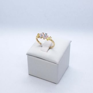 "Colorful rocks" 14 karátos arany gyűrű