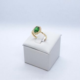 "Green garden" 14 karátos arany ékszer