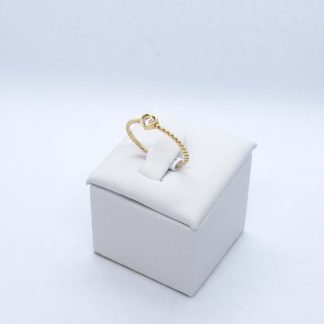 "Shining heart" 14 karátos arany gyűrű