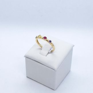 "Fancy dots" 14 karátos arany gyűrű