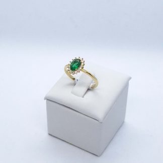 "Green garden" 14 karátos arany gyűrű