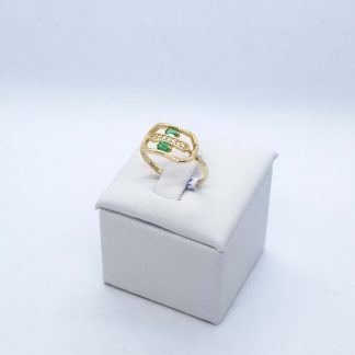 "Amore verde" 14 karátos arany gyűrű